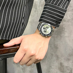 Men's Waterproof Luminous Multifunctional Steel Watch