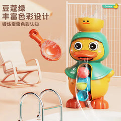 Cute Duck Rotating Water Wheel Bath Toy for Kids