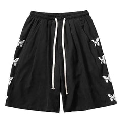 Retro High Waist Butterfly Wide Leg Pants