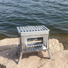 Mini Outdoor Fire Pit BBQ Grill for Camping and Picnics