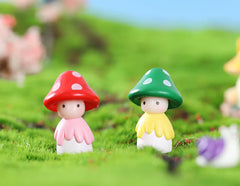 Moss Micro Landscape Figurine DIY Materials with Mushrooms