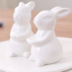 Cute Rabbit Ceramic Fruit Plate for Desserts