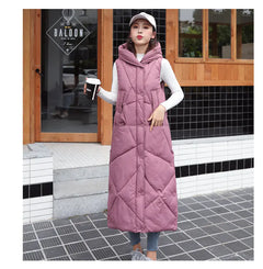 Women's Thickened Mid-Length Down Vest Jacket
