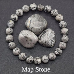Rose Stone Amazonite Tiger Eye 8mm Beaded Bracelet