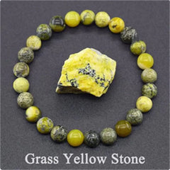 Natural Stone Tiger Eye Beaded Bracelet for Yoga