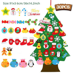 Felt Christmas Tree - DIY 3D Decoration for Holidays
