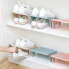 Multifunctional Double Layer Shoe Rack and Organizer