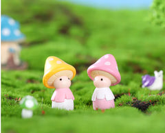 Moss Micro Landscape Figurine DIY Materials with Mushrooms