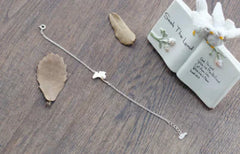 S925 Silver Ginkgo Leaf Bracelet with Freshwater Pearl