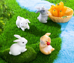 Creative Cute Rabbit Moss Micro Landscape Decor (Desk Ornament)