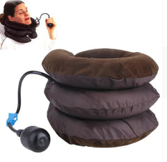 Thick Inflatable Neck Traction Device for Home Use