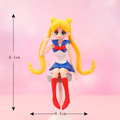 Cute Girl Stool Micro Landscape DIY Decoration Figurine