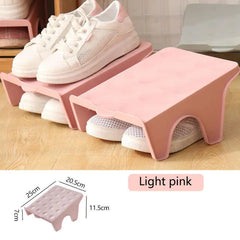 Multifunctional Double Layer Shoe Rack and Organizer