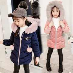 Thickened Mid-length Dragonfly Down Padded Jacket