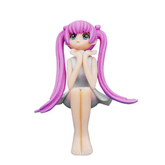 Cute Girl Stool Micro Landscape DIY Decoration Figurine