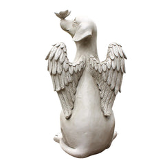 Angel Dog Butterfly Puppy Resin Garden Statue Decor