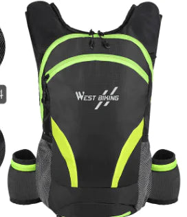Reflective Outdoor Cycling Backpack with Water Bag