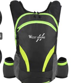 Reflective Outdoor Cycling Backpack with Water Bag