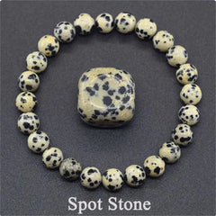 Rose Stone Amazonite Tiger Eye 8mm Beaded Bracelet