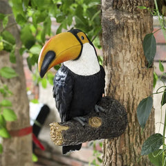 Bird Figurine Tree Hugger Hanging Resin Garden Decor