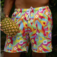 Men's Loose Printed Casual Beach Shorts
