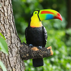 Bird Figurine Tree Hugger Hanging Resin Garden Decor