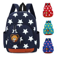 Lightweight Star Print Kindergarten Backpack for Kids