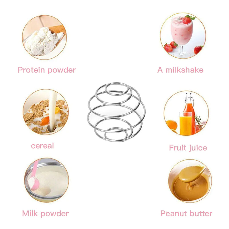 Stainless Steel Protein Shaker with Spring Ball