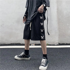 Retro High Waist Butterfly Wide Leg Pants