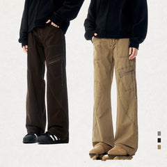 High Street Loose Fit Casual Wide-Leg Pants