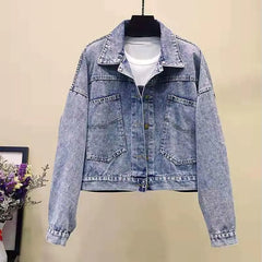 2020 Women's Korean Style Loose Denim Jacket