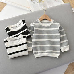 Striped Long-Sleeved T-Shirt for Boys - Autumn Style